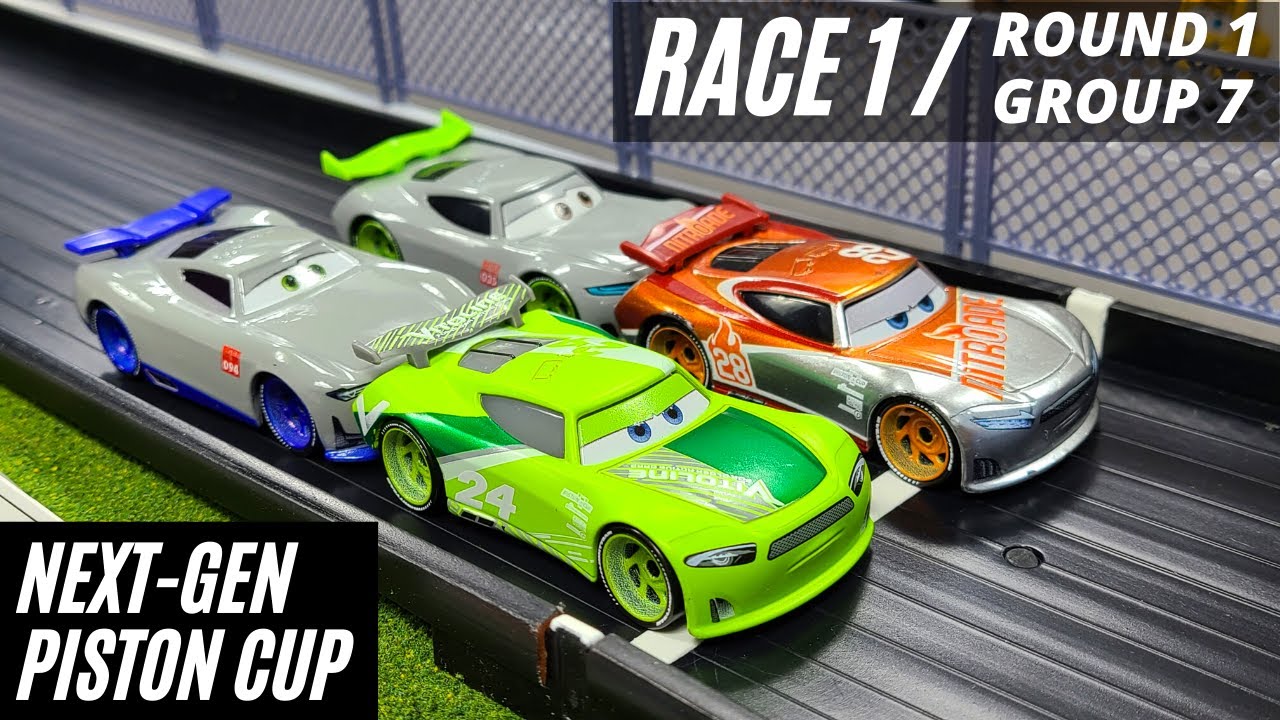 Mattel Disney Cars Diecast Racing | Next-Gen Piston Cup | Race 1 Pt. 5 (Round 1 - Group 7)