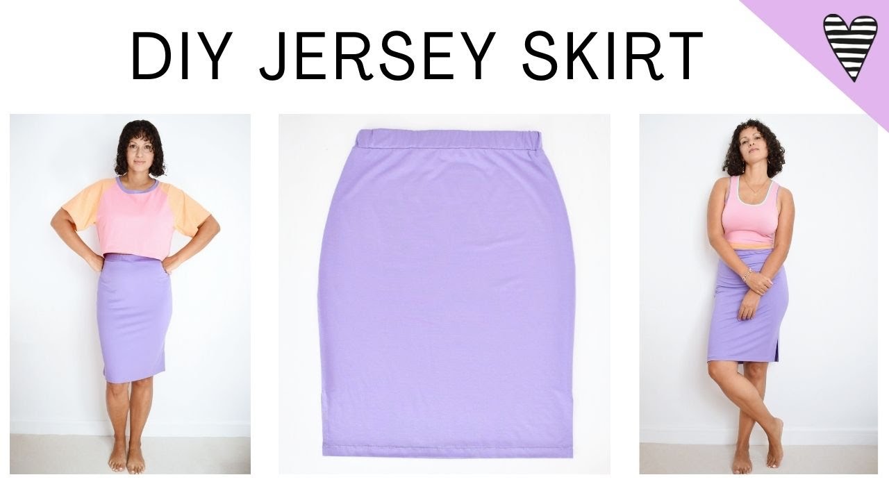 How to sew a JERSEY SKIRT / DIY MODE patterns