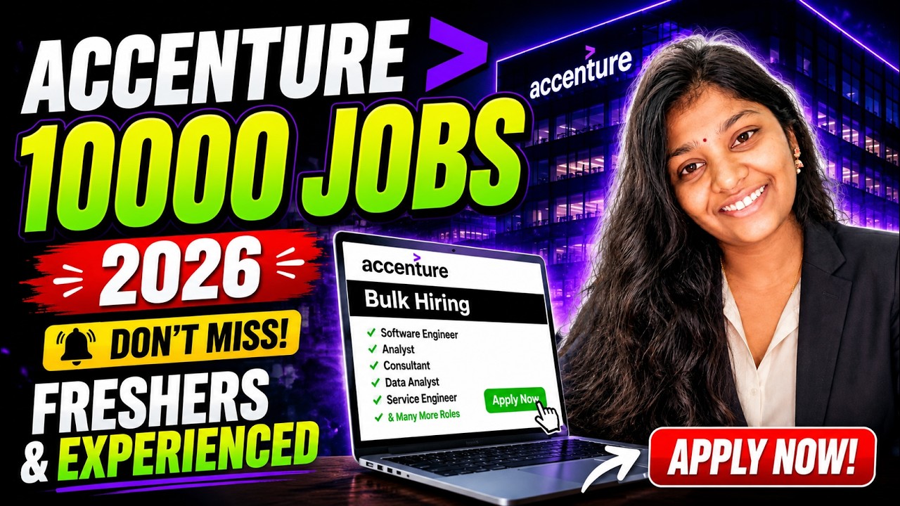 Accenture Hiring 10000 Employees 🔥 Freshers & Experienced || Apply Now || Latest Jobs 2026