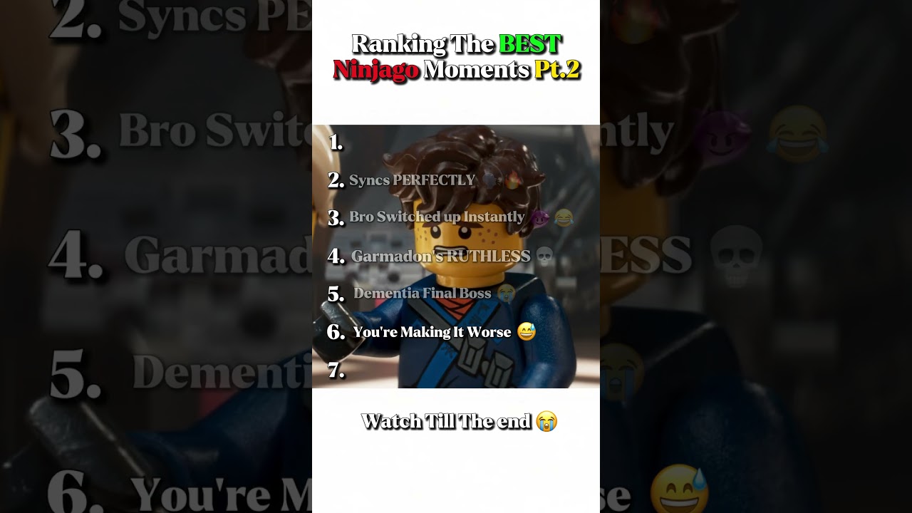 Ranking The Best Lego Ninjago Moments Part 2 #rankings #funny #ninjago
