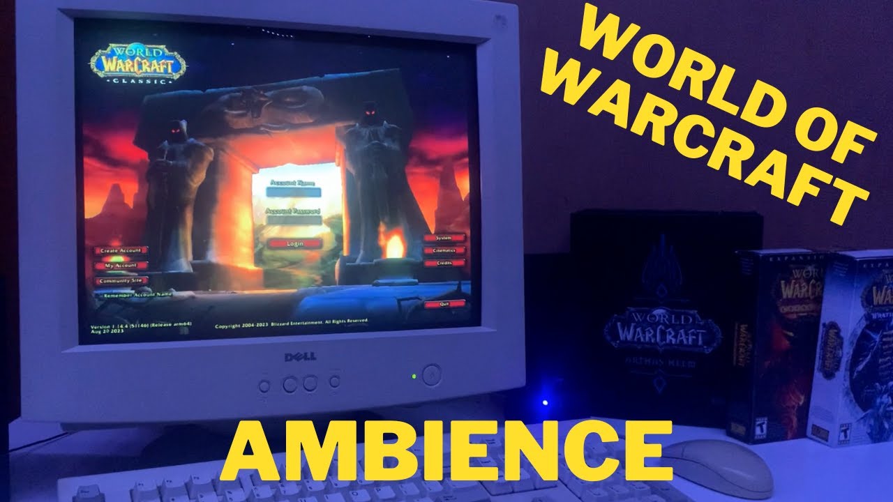 CRT Ambience Word of Warcraft Classic Main Menu