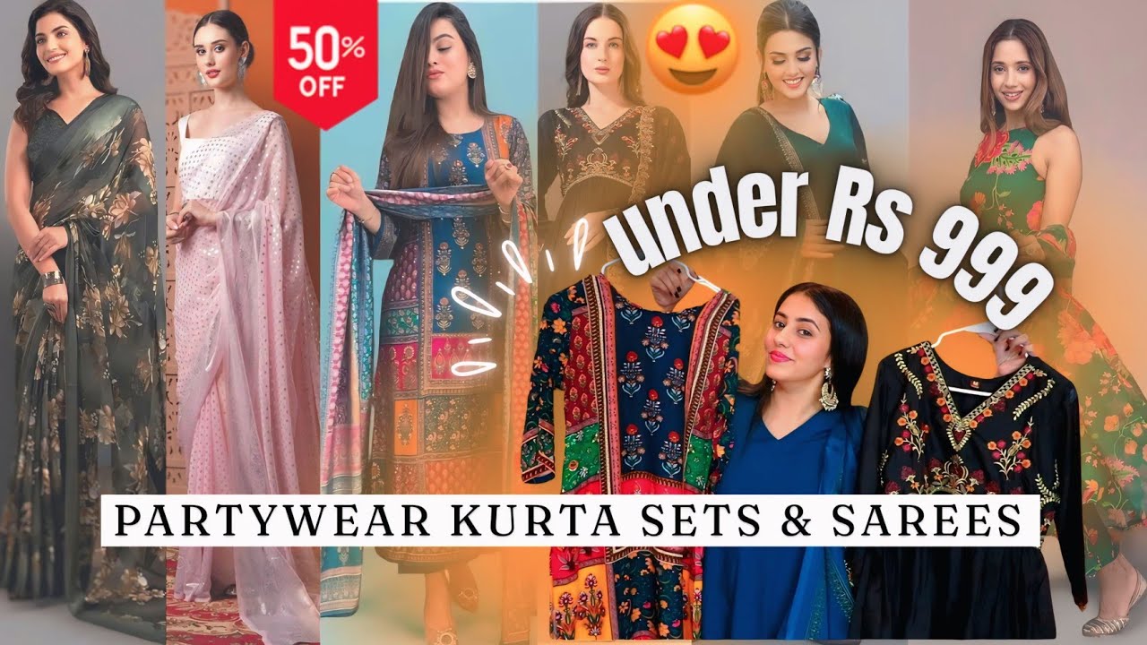 amazon partywear kurta sets haul under Rs 1000 | New design dresses for women #haul #dress #kurti 