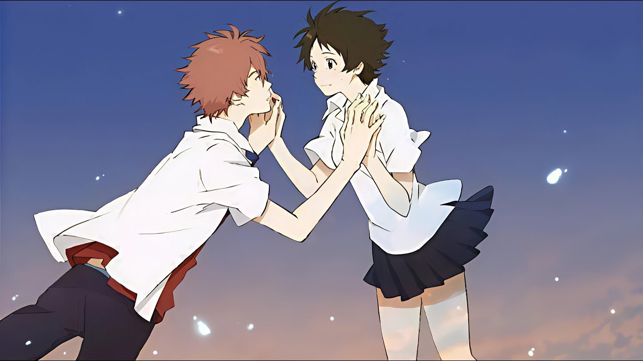 The girl traveled through time just to see the boy she liked one more time.