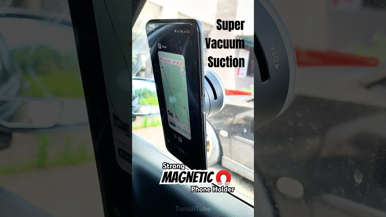 Hold a Phone With Super Magnetic Vacuum Suction Phone Holder #phoneholder #magnetic