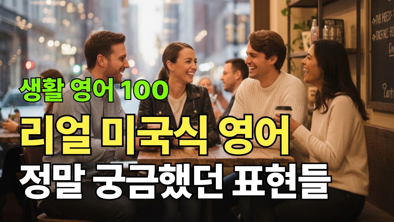 생활 영어 | 미국인들이 매일 쓰는 생활 영어 | 미국인이 입에서 먼저 나오는  말