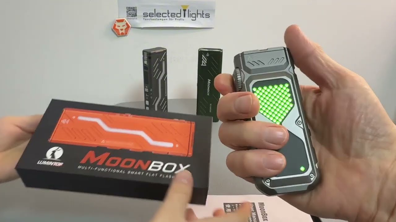 Lumintop Moonbox 4.0 Multifunktionslampe mit 1600 Lumen RGB Laser und UV Licht