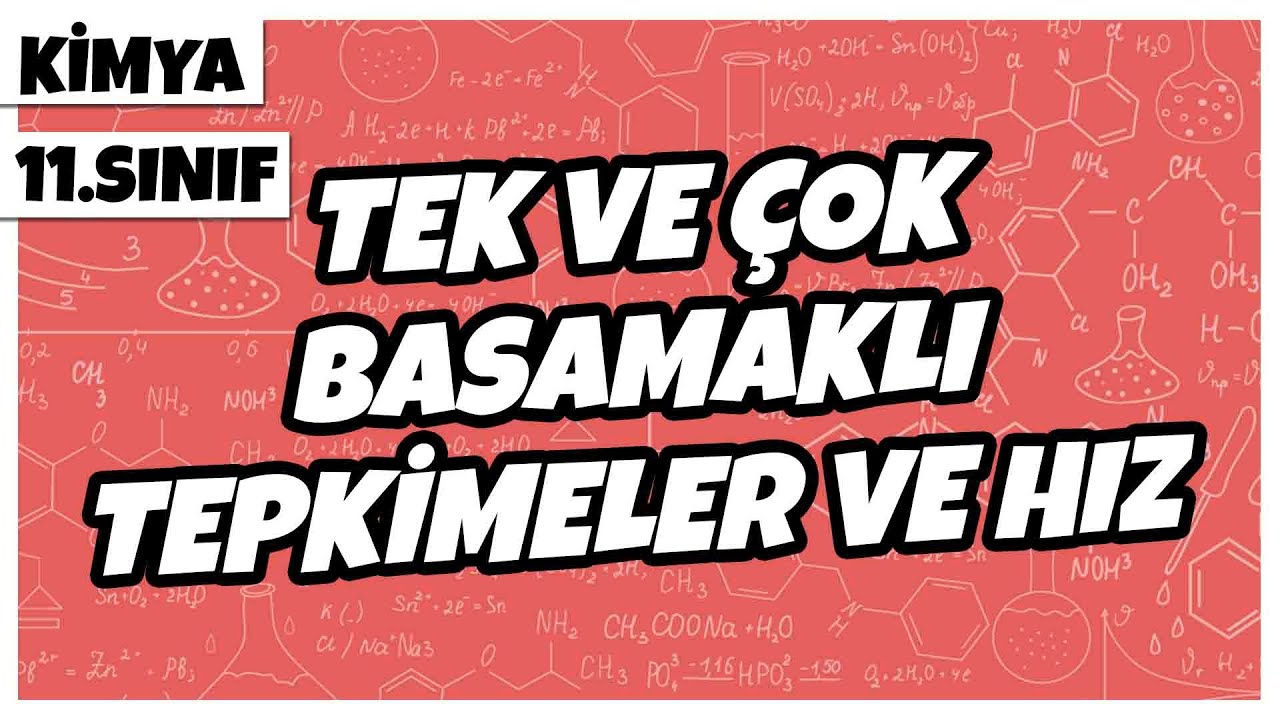 11. Sınıf Kimya - Tek ve Çok Basamaklı Tepkimeler ve Hız | 2022