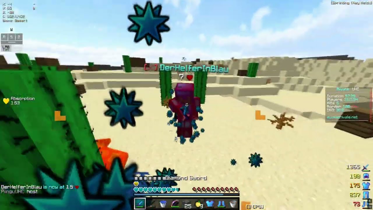 UHC Highlights mit peinlichem Ende (PvP Rivals)