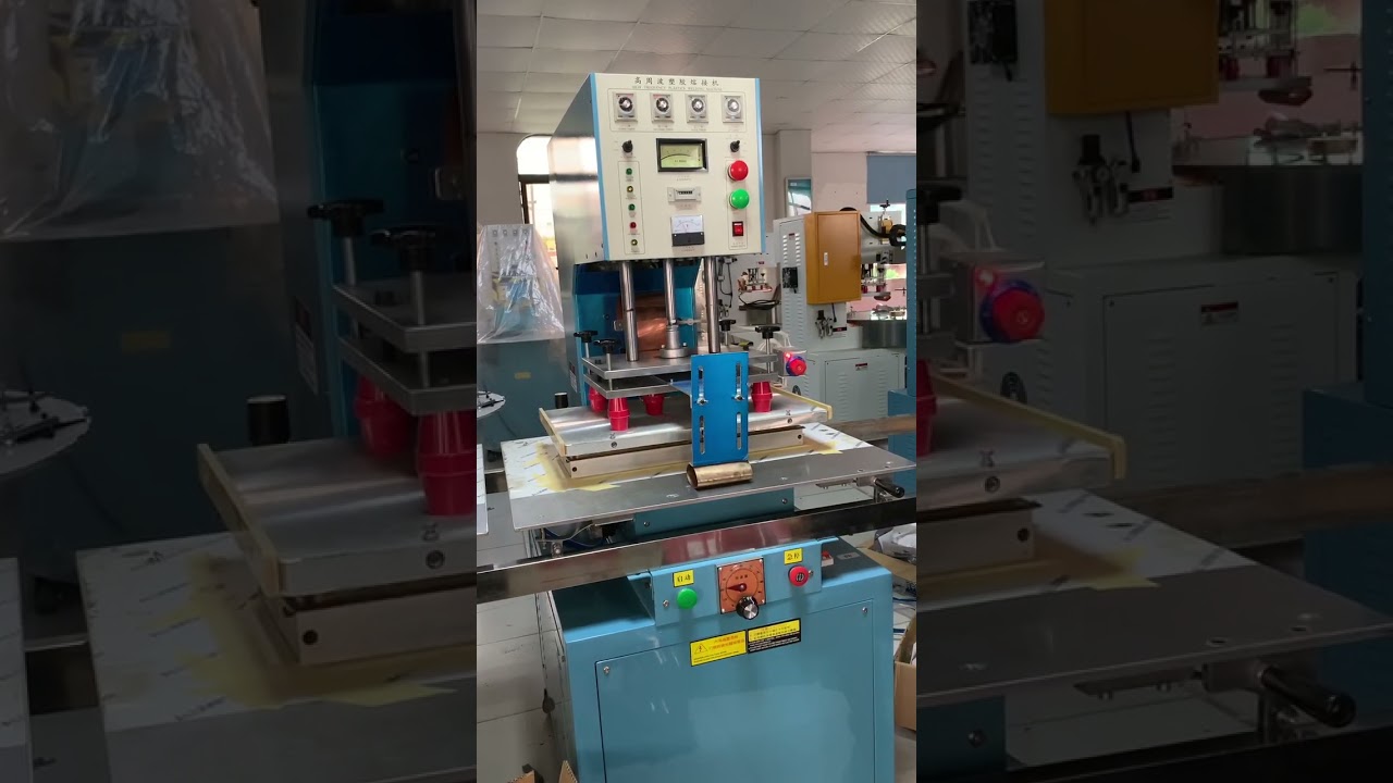 Semi automatic single head high frequency welding machine for packaging metal accessories blister