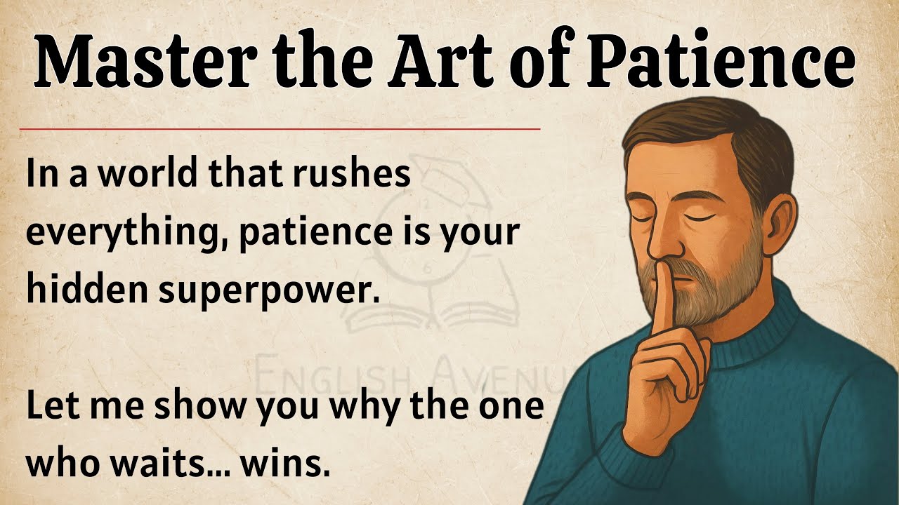 Master the art of Patience || Graded Reader || Speak English Fluently ✅