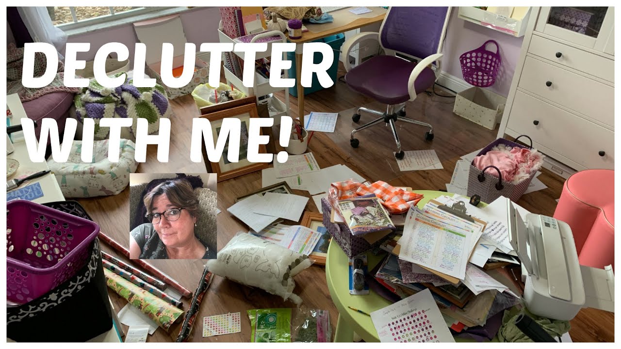 🌺 DECLUTTER WITH ME || CLEAN CRAFTROOM CHALLENGE PHASE 1