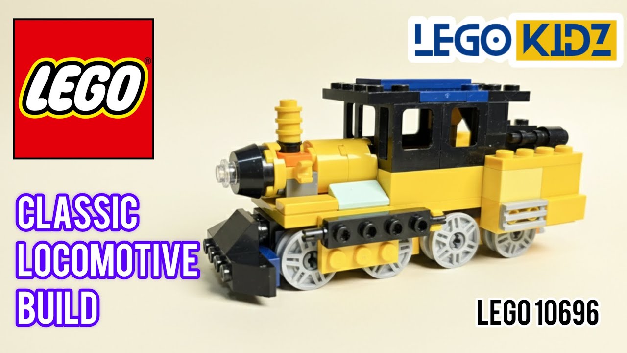 LEGO Classic Locomotive Build | Full Construction Process | Lego Classic 10696