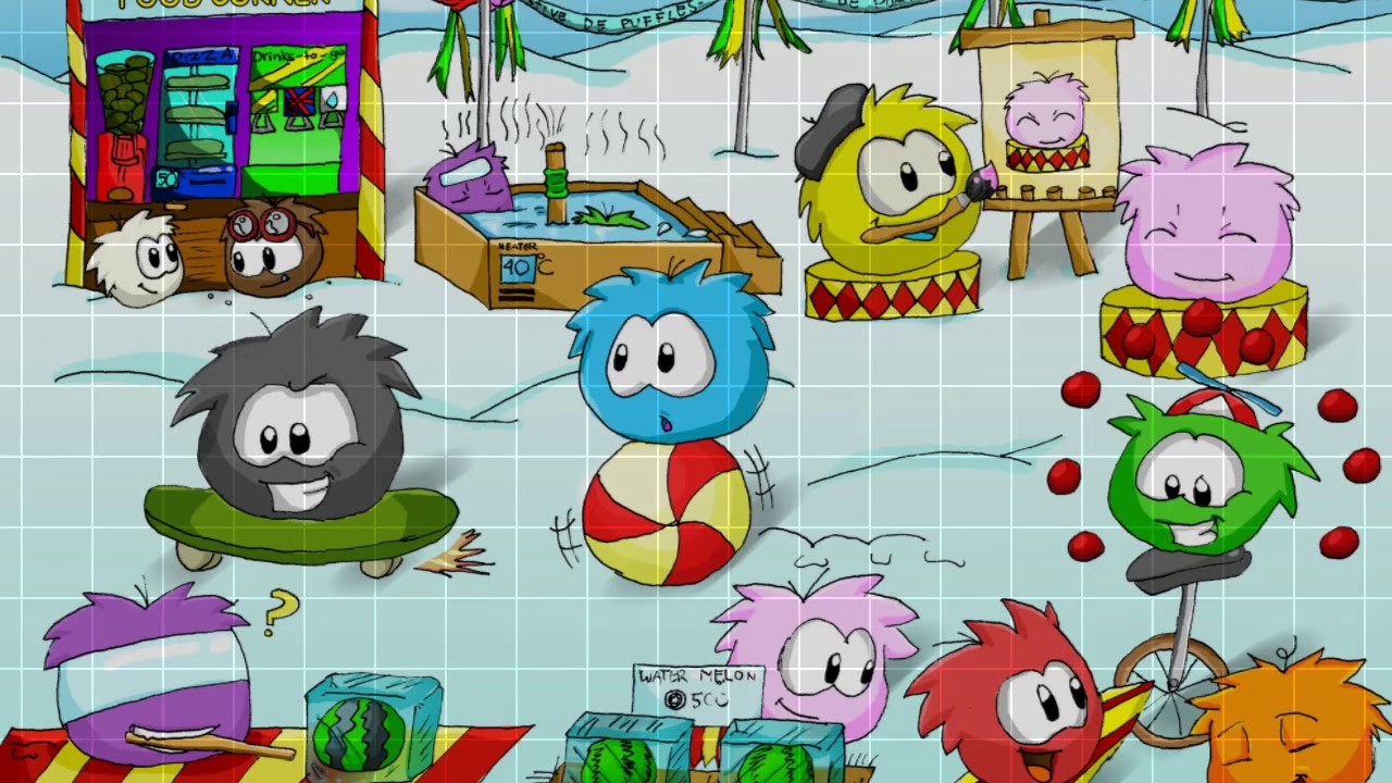 Club Penguin - Puffles - Tribute - Man Down