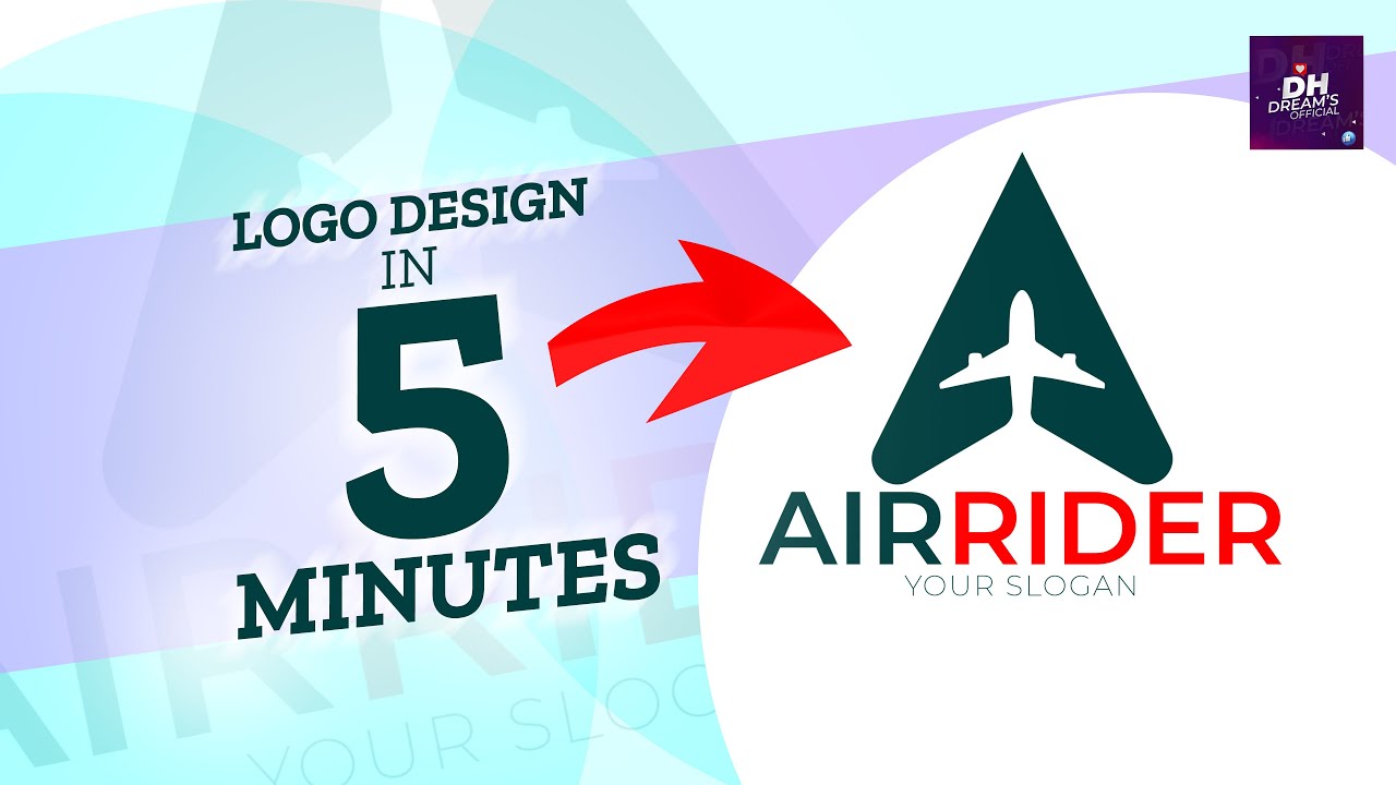 Brand New Logo Design in 5 minutes😱 | DH Dreams Official | Adobe Ilastrator