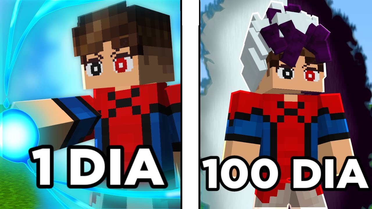 SOBREVIVI A 100 DIAS no DRAGON BALL Z MINECRAFT!