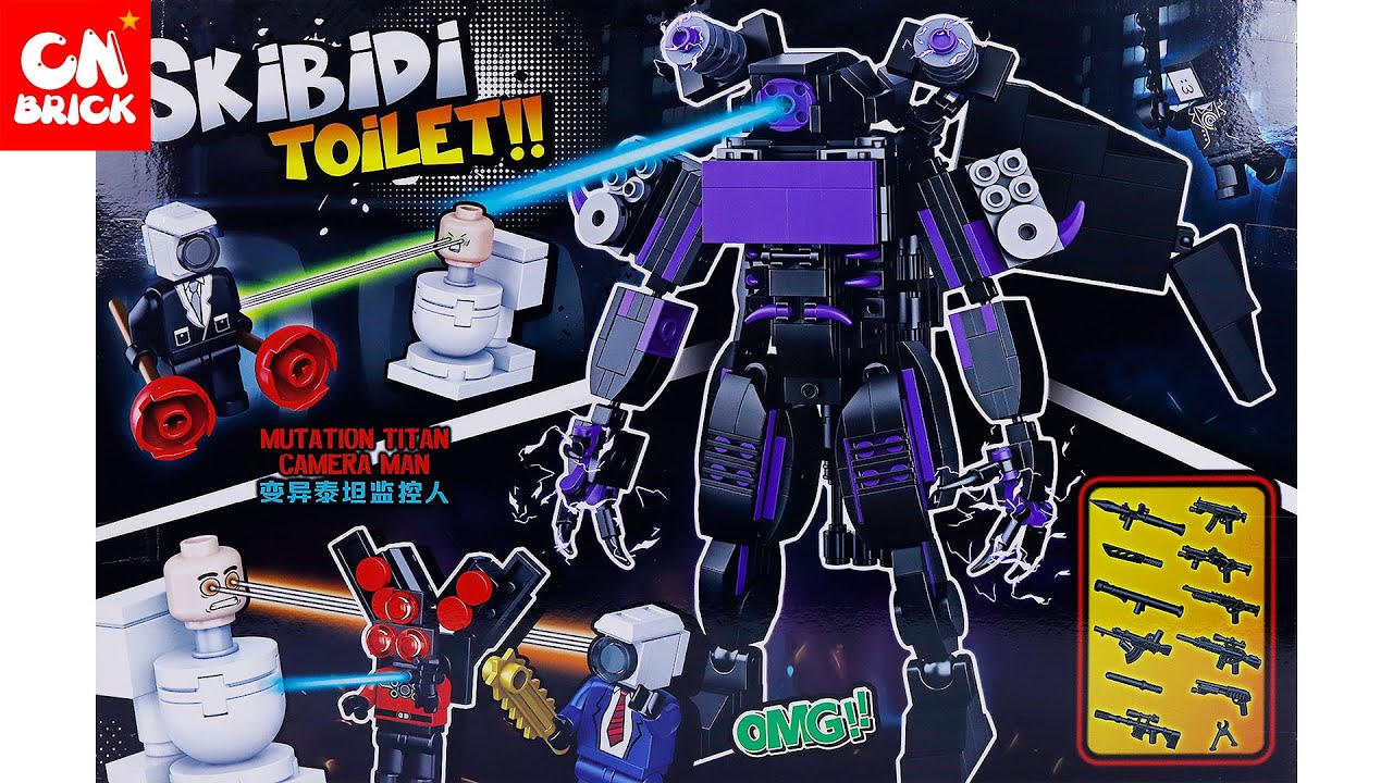 Unoffical Lego Skibidi Toilet Tri Titan Sets cb toys 2415