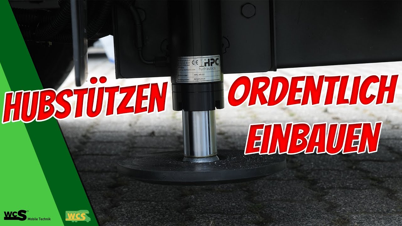 Hubstützen ordentlich einbauen | WCS Goch