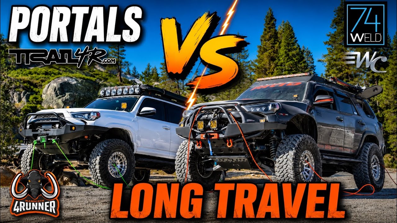 5th gen 4runner Portals vs Long travel  PART 1 (offroad ASMR)