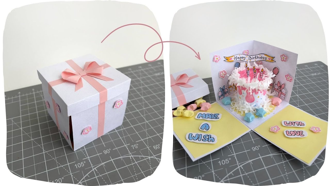 Easy Crafts Idea | DIY Cute Birthday Gift | Handmade Surprise Box | Art and Crafts