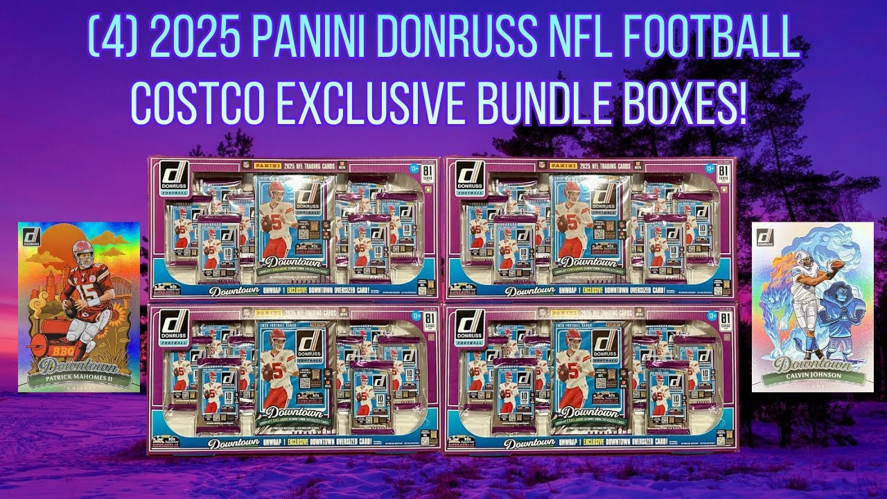 🥳(4) 2025 Panini Donruss NFL 🏈 Football Bundle Boxes | Costco Exclusive 🤗Optic Red Pandora Downtown!