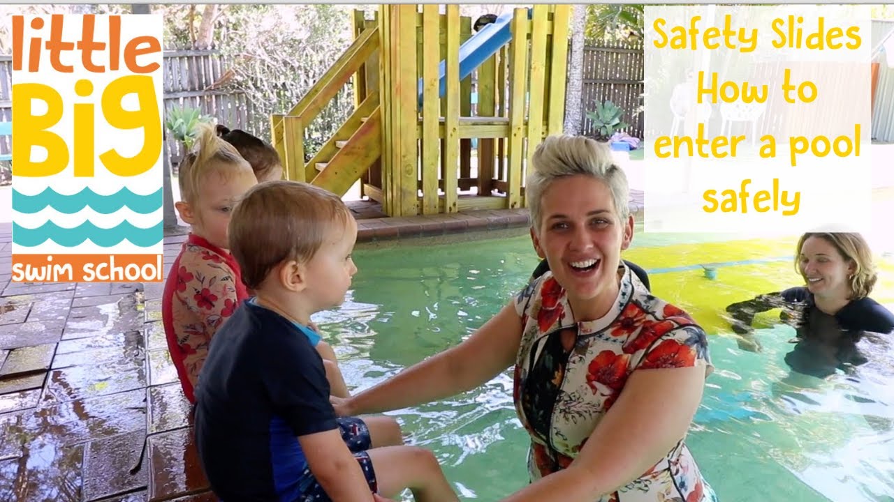 How to safely enter the pool | Swimming Lessons