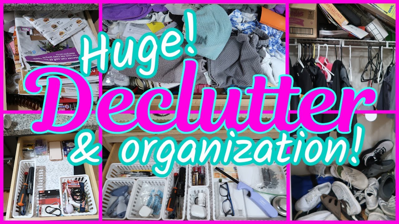 *HUGE* DECLUTTER + ORGANIZE WITH ME | THROWING EVERYTHING AWAY | MINIMALIST MOTIVATION + CLEANING