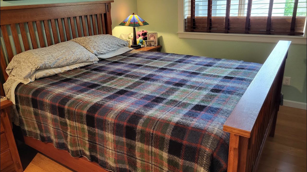 Twining the Warp Threads & Wet Finishing The Double Width Blanket