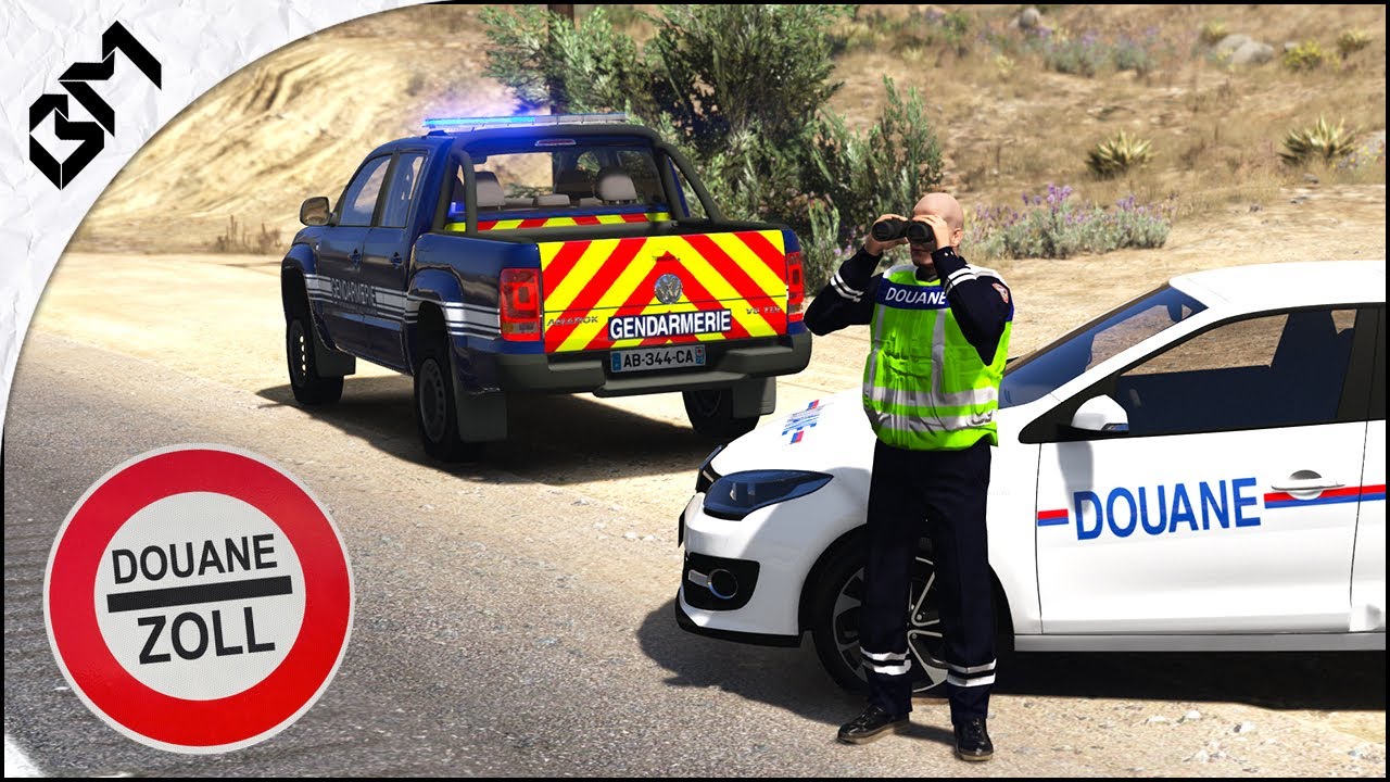 GTA 5 - Gendarmerie E.R.I - DOUANES AUX FRONTIÈRES - Brigade Autoroute | LSPDFR