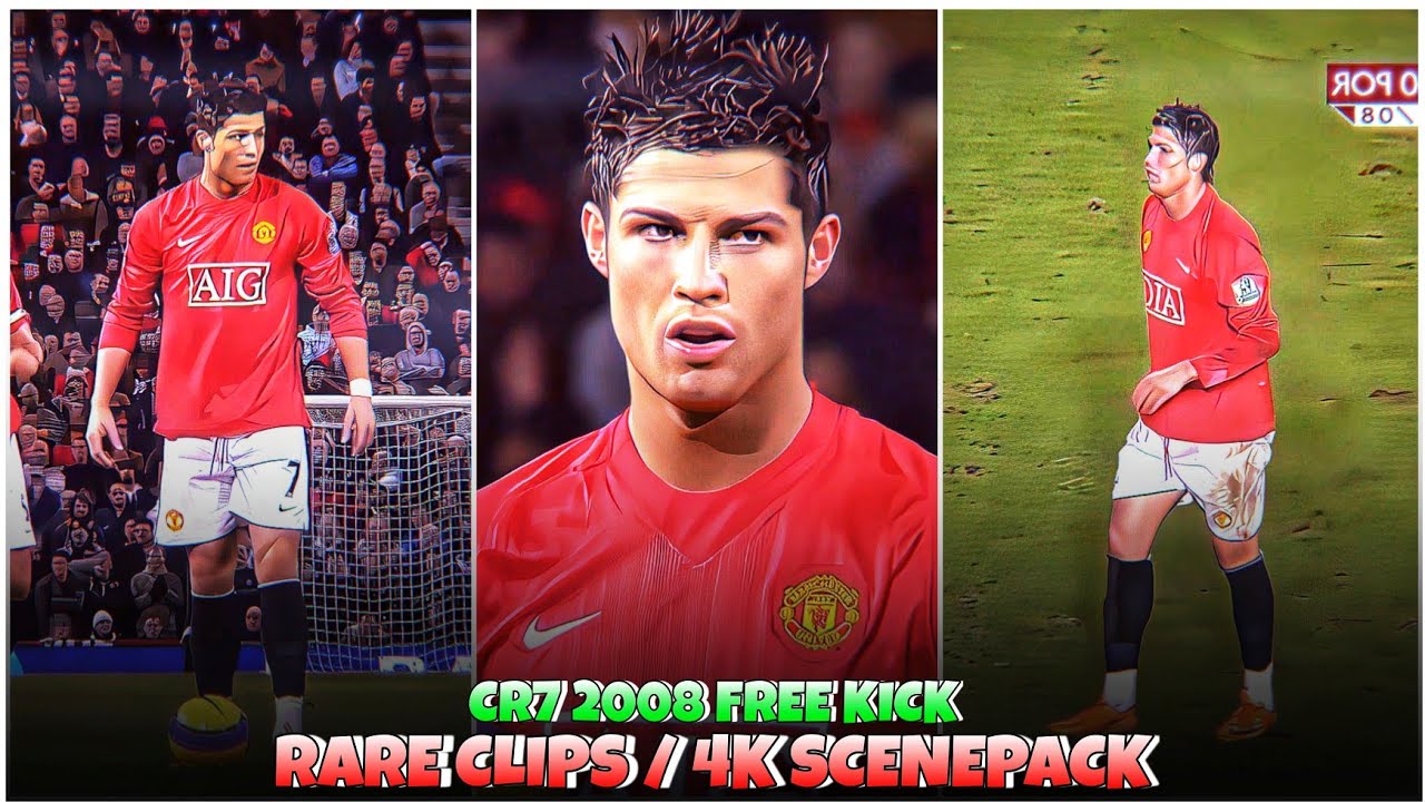 Young Cristiano Ronaldo 2008 / RARE CLIPS ● SCENEPACK 4K ( With AE CC and TOPAZ )