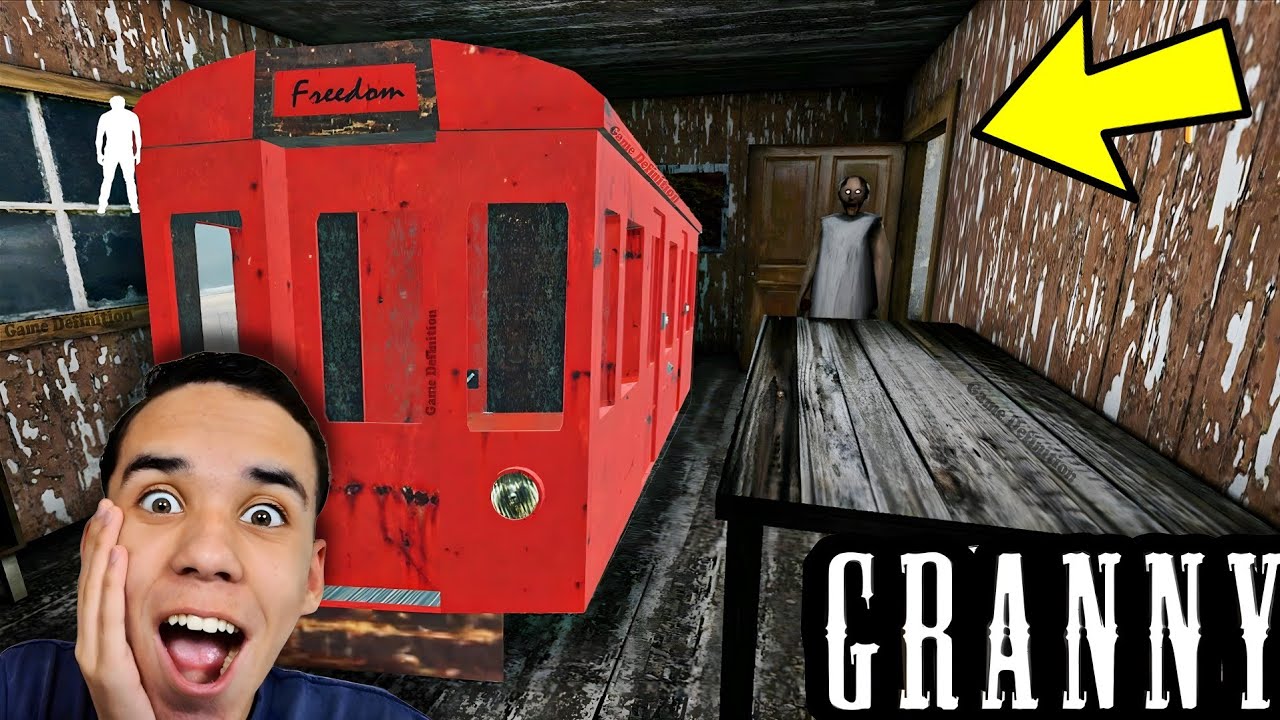 NOVA FUGA DE TREM NO GRANNY 1 😲🔥