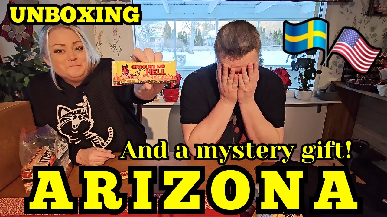 Swedish couple unbox Wonderful gifts from Arizona and a mystery box!!