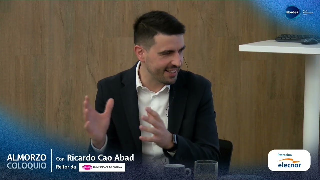 Almorzo-coloquio co Reitor da Universidade da Coruña, Ricardo Cao Abad