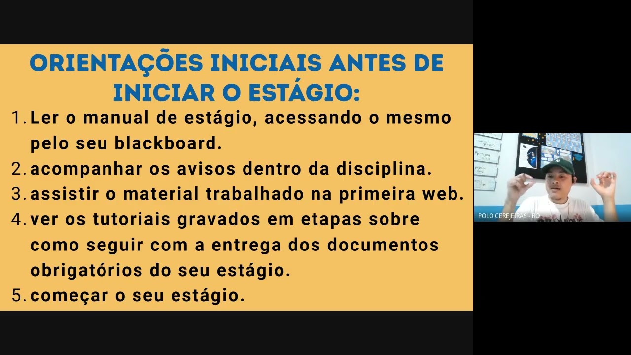 GRAVAÇÃO DA WEB COM ORIENTAÇÕES SOBRE OS ESTÁGIOS DE LICENCIATURA - 11/02/2026