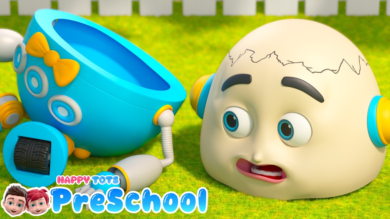 Humpty Dumpty Nursery Rhyme 🥚 | Kids Songs | Happy Tots Preschool