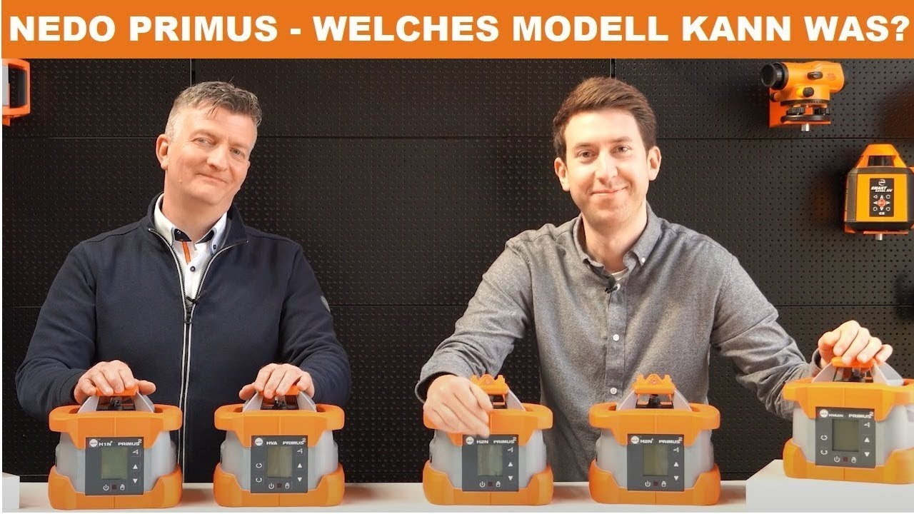 Nedo Primus 2 Rotationslaser - Übersicht über die Modelle - Primus HVA, H1N+, H, H2N, H2N+, HVA2N