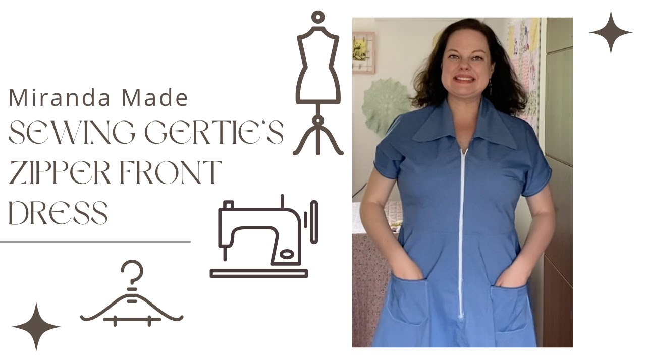 Sewing Gertie's Vintage Casual Zipper Front Dress