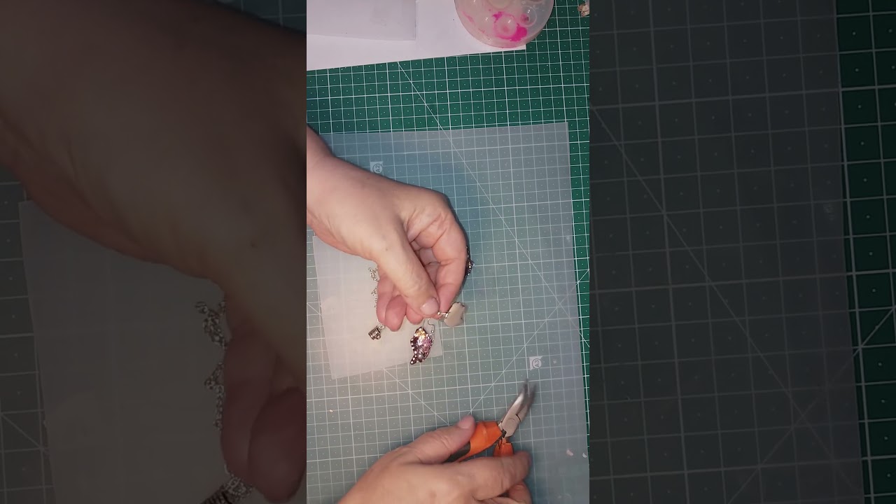Tutorial ciondolo e orecchini farfalla#shorts