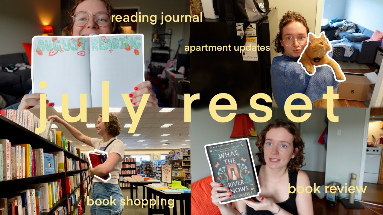 july reset! book shopping, reading journaling, apartment updates, etc.!! 🏡 📚