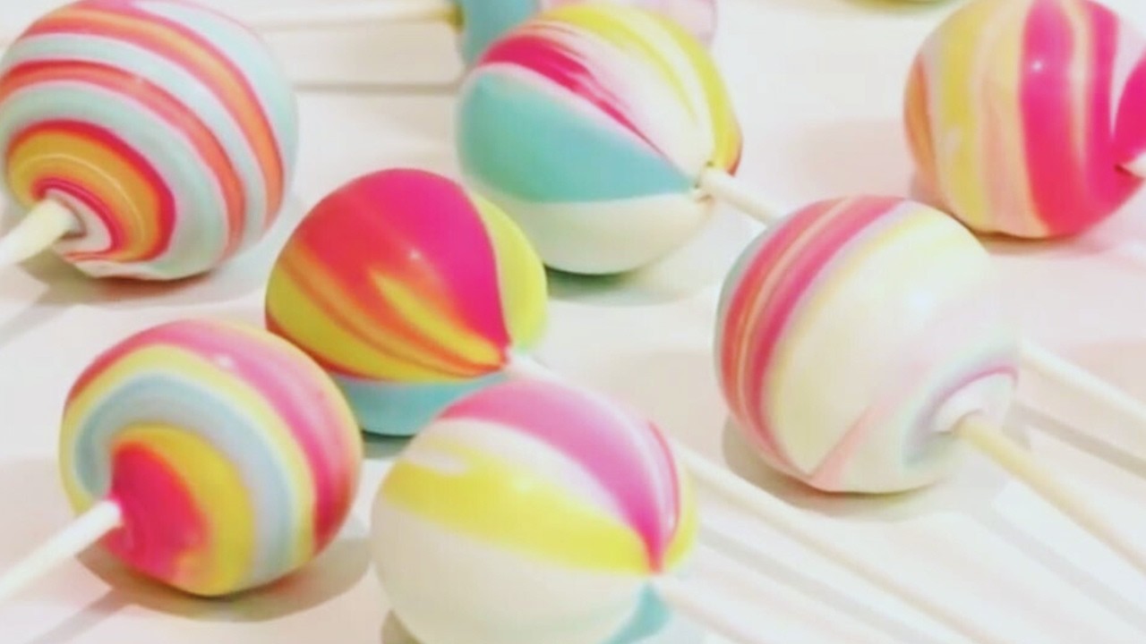 How to make RAINBOW SWIRL CAKE POPS! step by step FULL TUTORIAL!