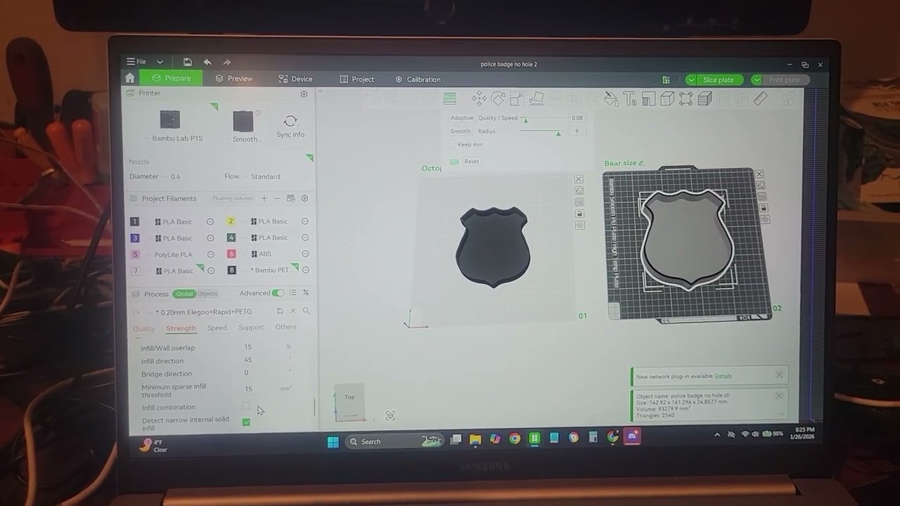 Opening a file from your download folder to the Bambu slicer
