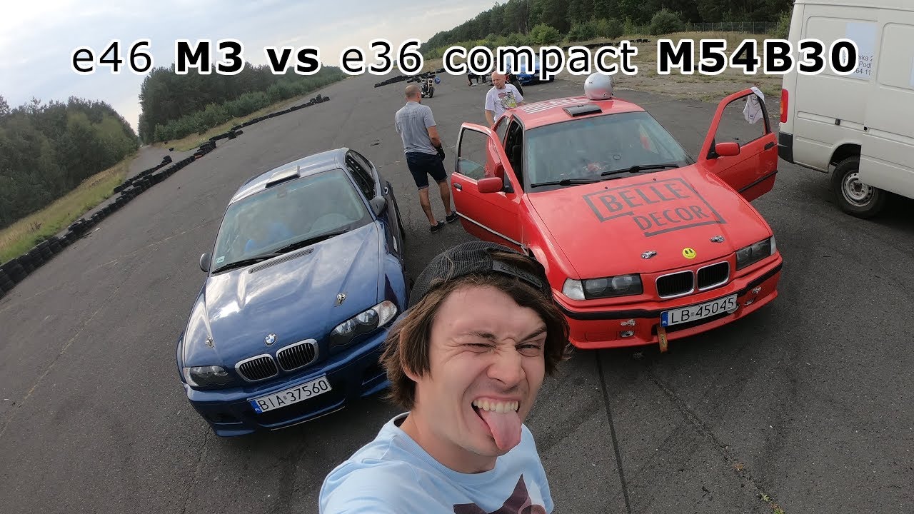 e46 M3 vs e36 compact M54B30 | radzioflatout