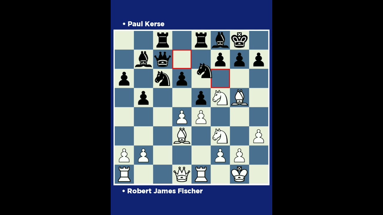 Robert James Fischer vs Paul Keres • It Zurich Switzerland, 1959.