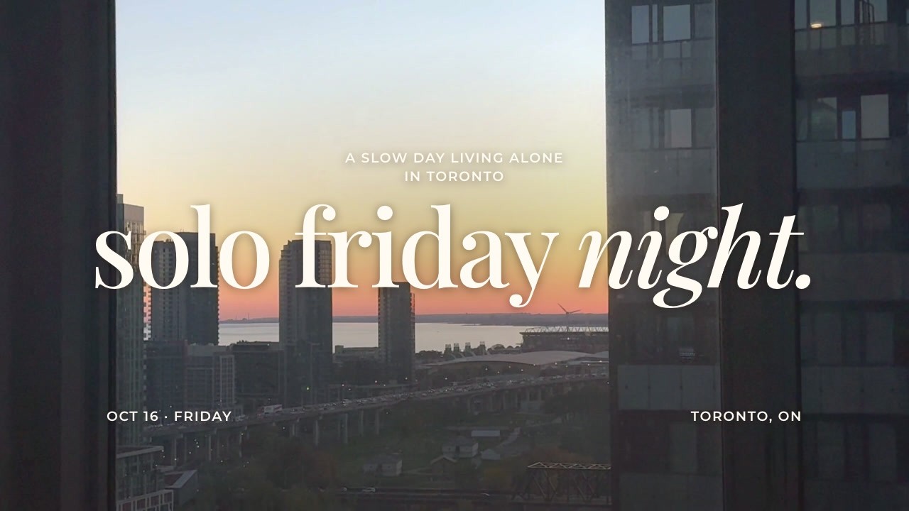 Solo friday night in toronto 🍂 living alone | Eaton centre, Bestco haul & a cozy night in