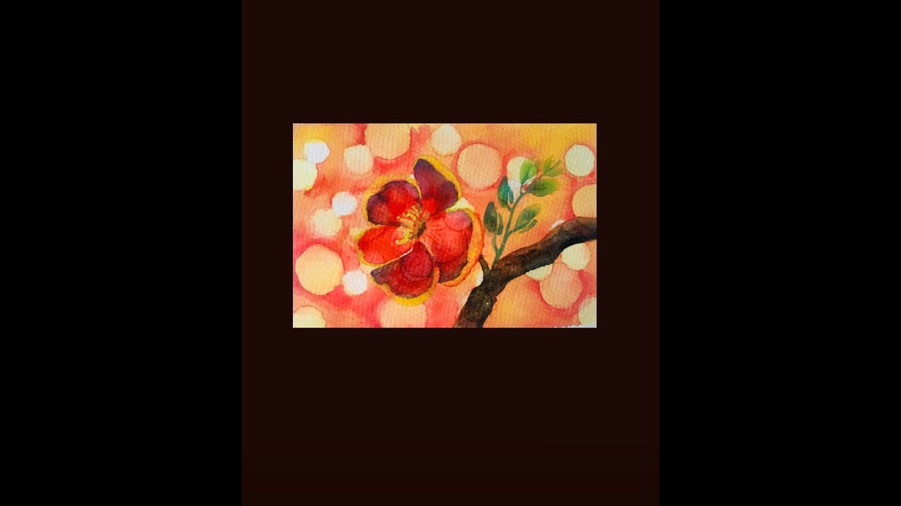 Watercolour Bokeh Background