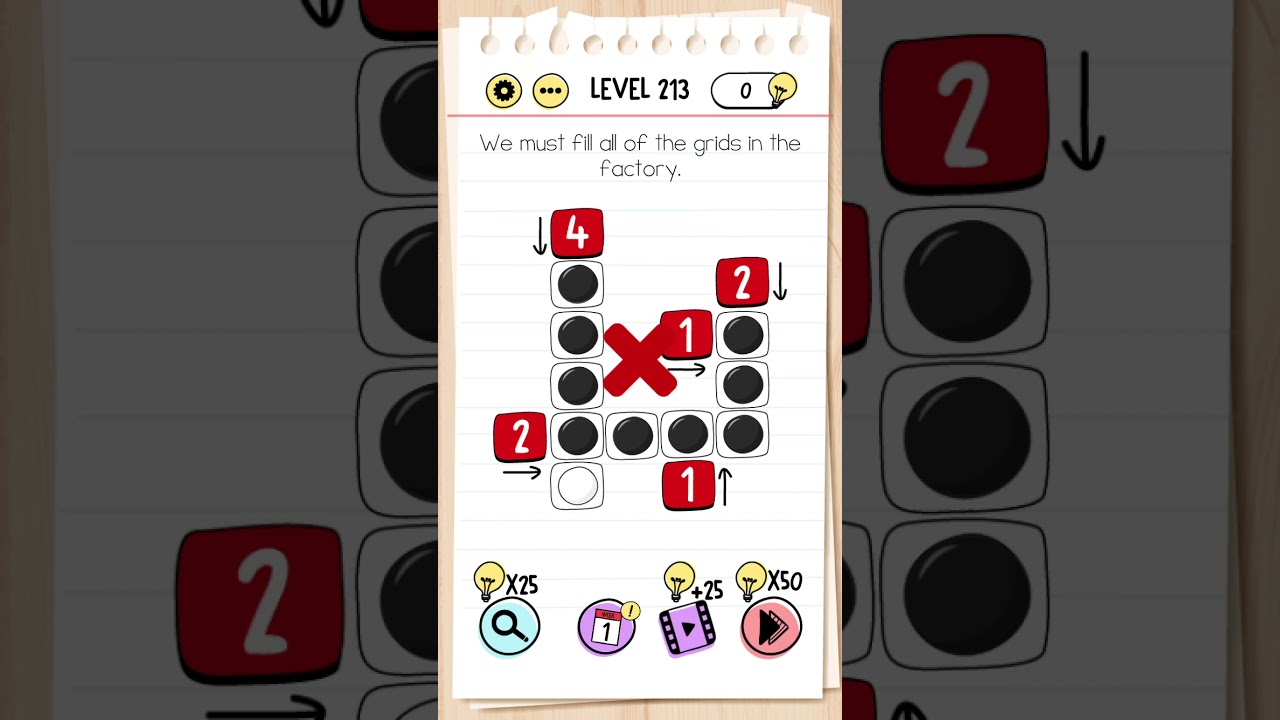 Brain Test level 213 tricky puzzles walkthrough