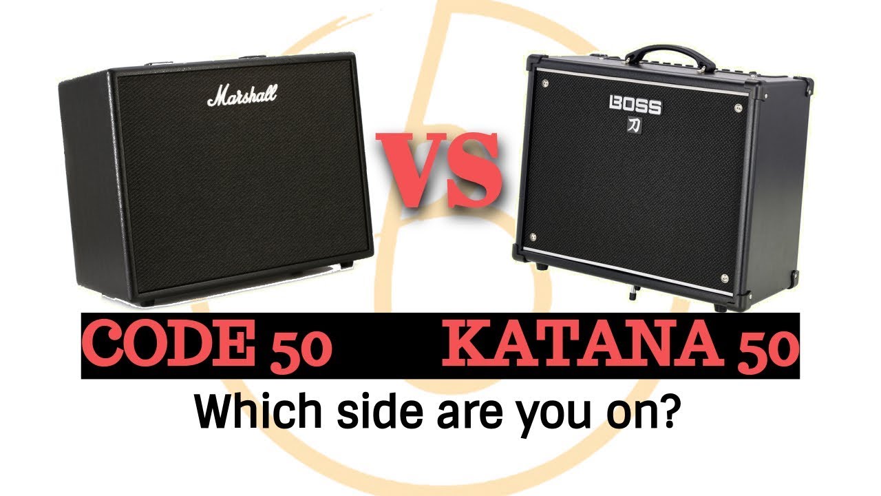 BOSS против MARSHALL: Katana 50 против Code 50 Modelling Combo Amp Shootout