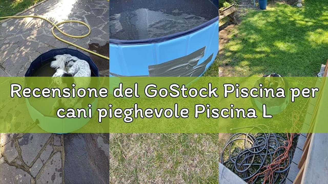 Recensione del GoStock Piscina per cani pieghevole Piscina Lavandino per bambini Portatile Vasca da