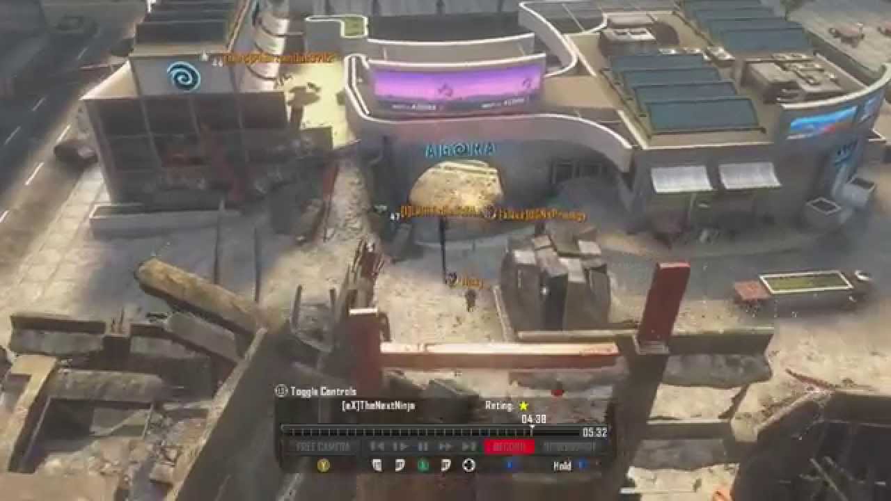 Black ops 2 cross map REALLY Cool