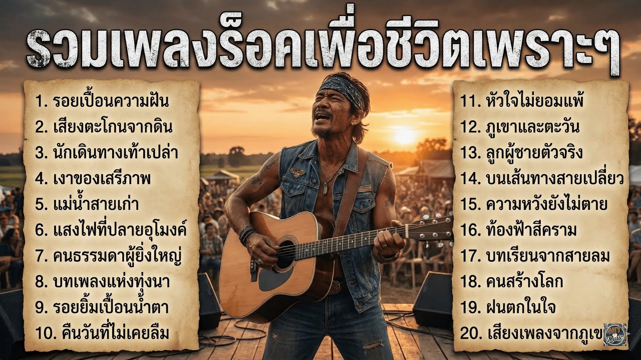 รวมเพลงน่าฟังเพื่อชีวิต ฟังทั้งวันไม่มีเบื่อ ยาว 1 ชั่วโมง