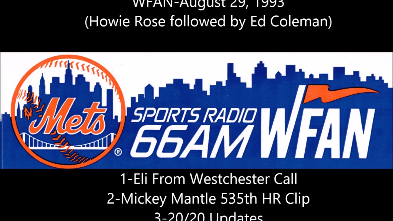 WFAN-August 29, 1993 (Howie Rose, Ed Coleman)